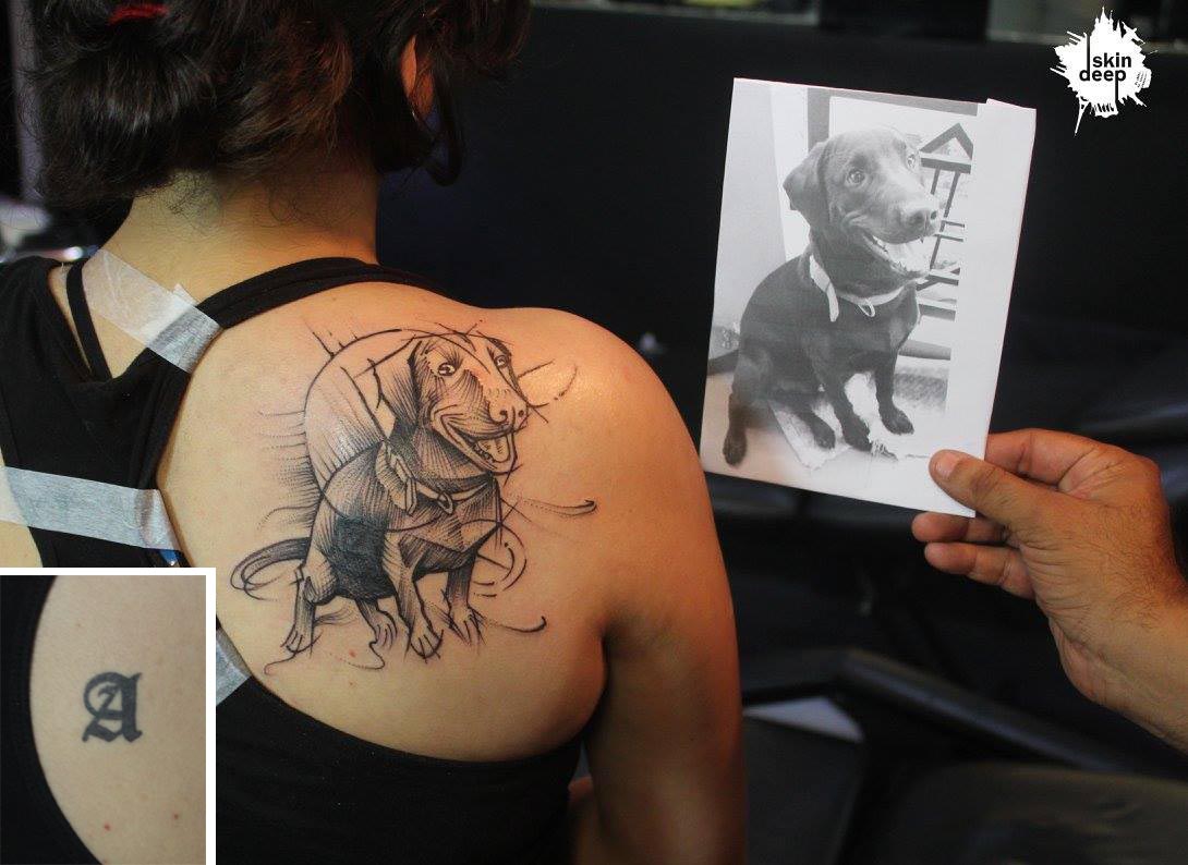 Cover Up Tattoo – Doggy