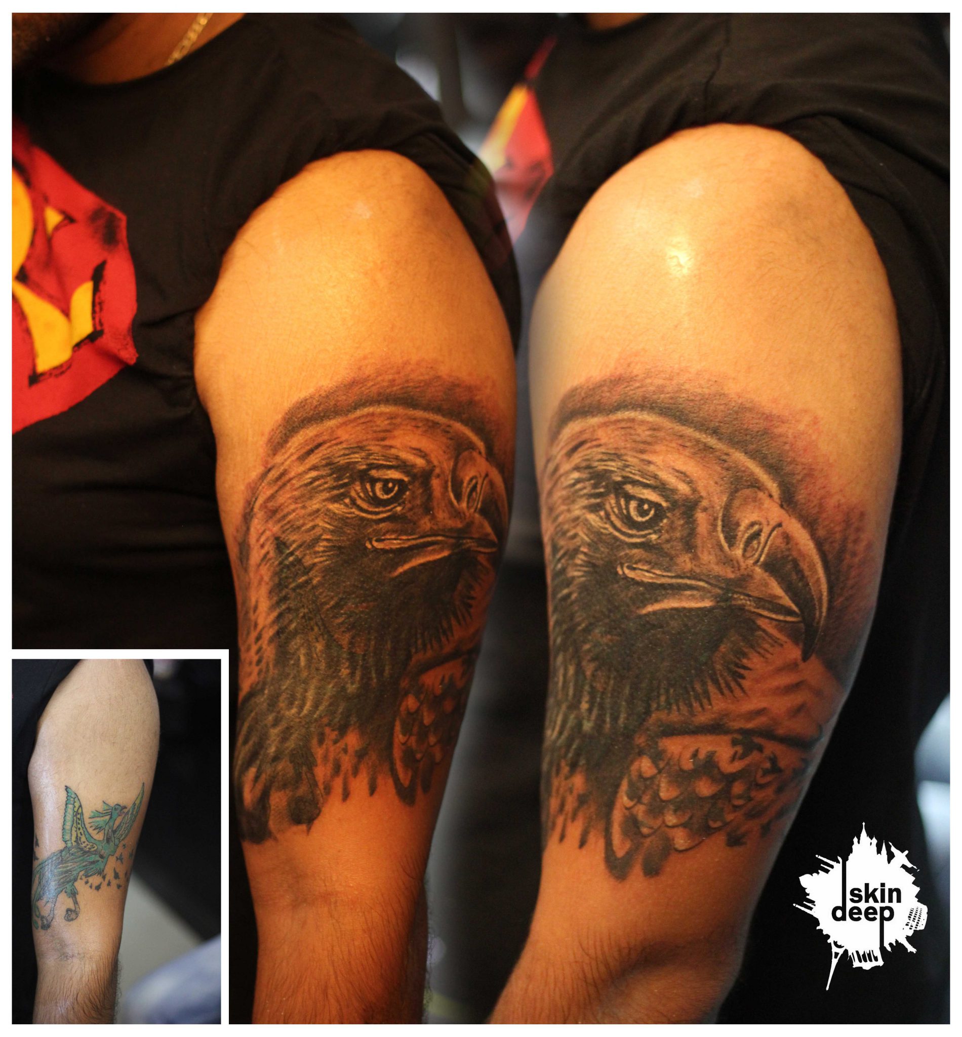 Cover Up Tattoo – Eagle